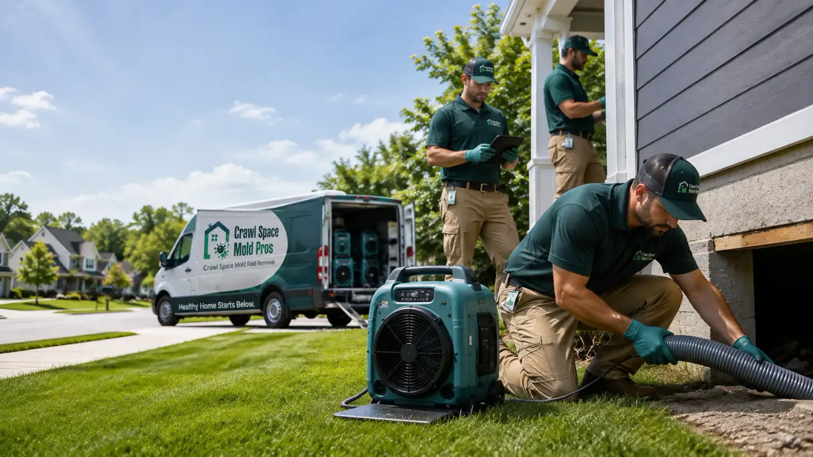 Crawl Space Mold Removal in Gilbert, LA